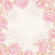 card with peonies N2
