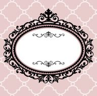 Decorative vintage frame N8