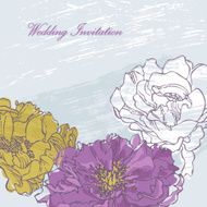 Wedding Invitation (Peonies)