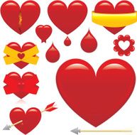 Valentines hearts N19