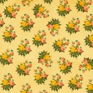 Vintage Wallpaper with Flowers N3
