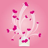 Envelope of hearts