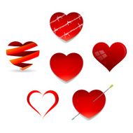 Set of valentine hearts N2