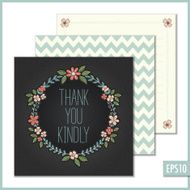 Floral Thank You Card N2