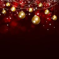 Holiday Dark Red Xmas Background