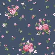 Flower Background - Seamless Floral Shabby Chic Pattern N7