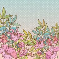 Vintage vector flower frame N181