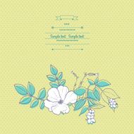 Floral card N95