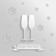 Abstract Background with Two Glasses of Champagne N3