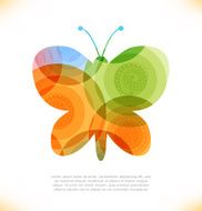 Vector fantasy butterfly