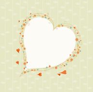 Decorative heart border