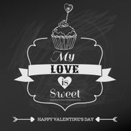 Vintage Valentine&#039;s Day Card Design N5