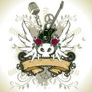 Icon skull rock green N2
