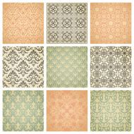 Set of 9 seamless patterns N13