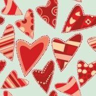 seamless pattern isolated hearts