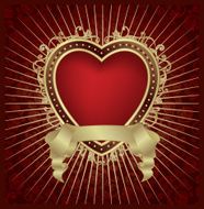 valentine heart medallion