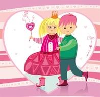 Cute illustration for Valentine&rsquo;s Day N2