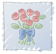 scribbles flower bouquet