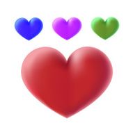heart color set