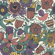 Coloful floral seamless pattern