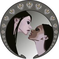 Kiss (mucha style)