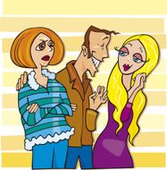 man flirting and woman jealous