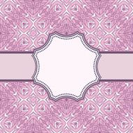 Vintage vector flower frame N182