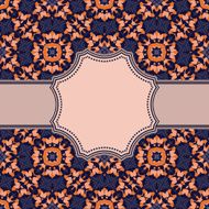 Vintage vector flower frame N184