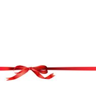 Ribbon bow red