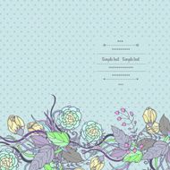 Floral card N96