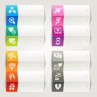 Rainbow - Love and Dating icons Navigation template