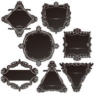 vintage frames in black label N2