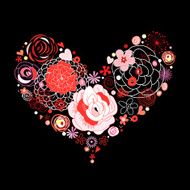 Heart of flowers N12