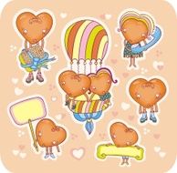 heart shape set N2