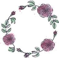 Vintage Floral Frame N36