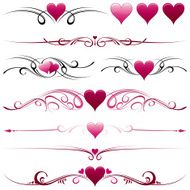 Romantic heart dividers