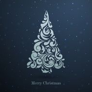 Vector Stylized Christmas Tree N2