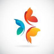 butterflies background design