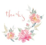 Postcard peonies