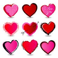 Valentine heart icons N2