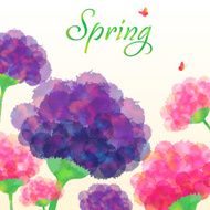 Whimsical Spring Floral Background