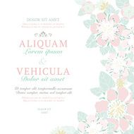 Wedding card or invitation with abstract floral background N8