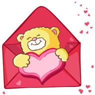 Love letter via cutie bear