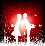 Kissing couple N25