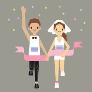 Runner Wedding card
