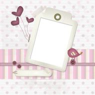 Baby scrapbooking background - place your photo and text N2