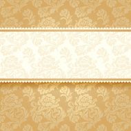 Golden flower on background