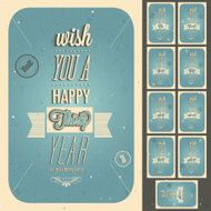 Vintage style anniversary design collection N2