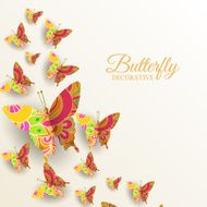 beautiful colorful butterfly background concept N3