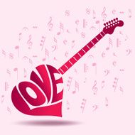 Abstract musical background for love